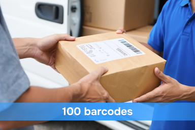 Buy 100 EAN & UPC barcodes in a bulk package