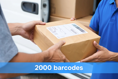 Buy 2000 EAN & UPC barcodes in a bulk package